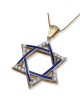 Anbinder Jewelry 14K Gold Star of David Extra Large Pendant with Diamo