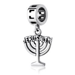 Marina Jewelry Jerusalem Menorah Pendant Charm