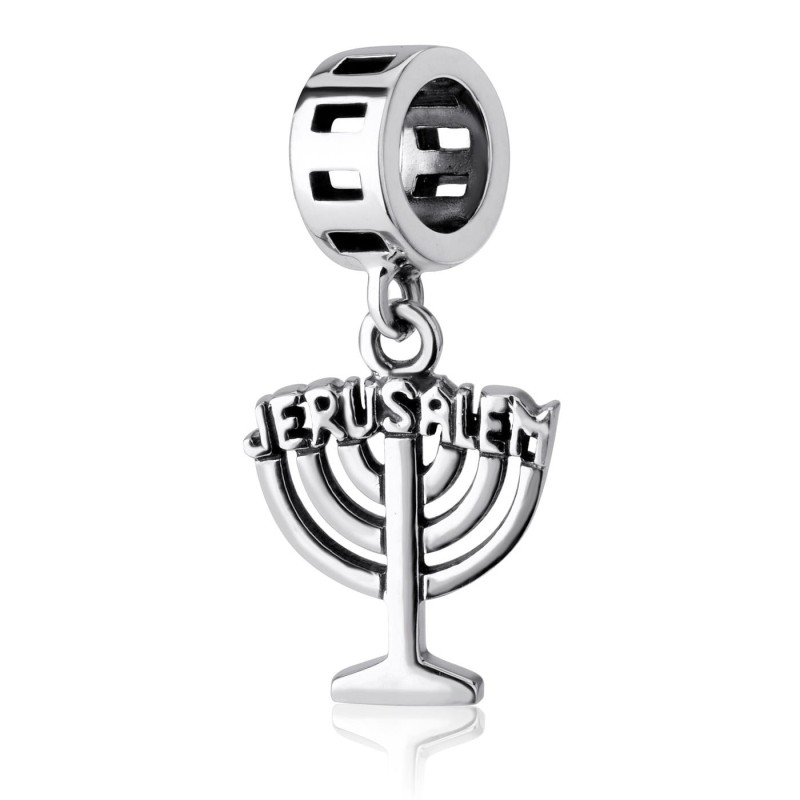 Marina Jewelry Jerusalem Menorah Pendant Charm