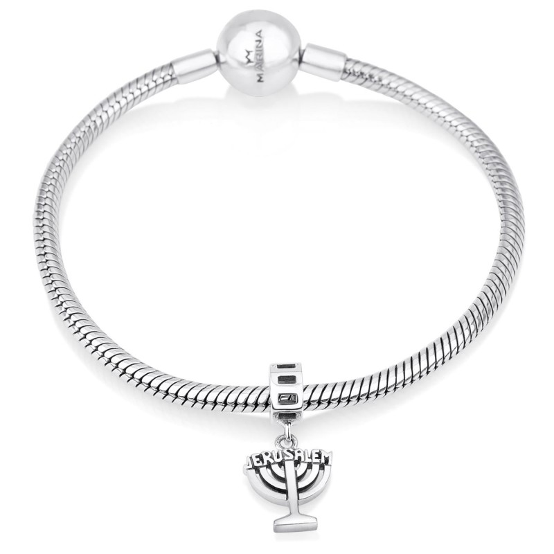 Marina Jewelry Pendentif Menorah de Jérusalem