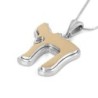 Luxurious Two-Toned 14K Gold Double Chai Pendant Necklace