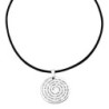 Silver Disk Necklace - Traveler's Psalm (Psalms 121)