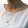 Silver Disk Necklace - Traveler's Psalm (Psalms 121)