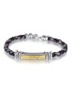 Woman of Valor: Leather, Gold and Silver Women's Bracelet (Variety of