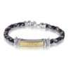 Woman of Valor: Leather, Gold and Silver Women's Bracelet (Variety of