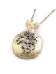 Collier pendentif Ani LeDodi en or 14 carats fabriqué à la main avec grenade Desi