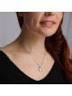 Collier pendentif Ani LeDodi en or 14 carats fabriqué à la main avec grenade Desi