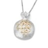 Handcrafted 14K Gold Ani LeDodi Pendant Necklace With Pomegranate Desi