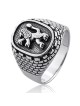 Sterling Silver Lion of Judah and Western Wall Ring
