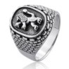 Sterling Silver Lion of Judah and Western Wall Ring