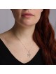 14K Gold Star of David Pendant with Diamonds and Sapphires