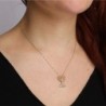 Handcrafted 14K Yellow Gold Menorah Pendant Necklace