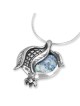 Rafael Jewelry Split Roman Glass and Silver Pomegranate Necklace