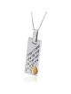 Collier en argent « Dog Tag » - Bénédiction sacerdotale (Nombres 6 : 24-26)