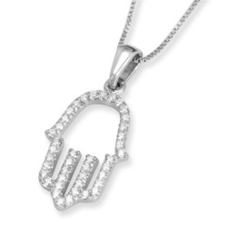 18K Gold and Diamonds Hamsa Pendant