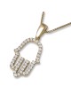 Pendentif Hamsa en or 18 carats et diamants