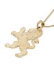 Grand Handcrafted 14K Yellow Gold Lion of Judah Pendant Necklace