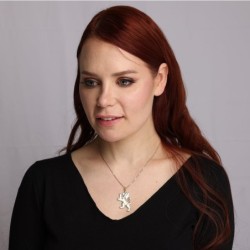 Grand Handcrafted 14K Yellow Gold Lion of Judah Pendant Necklace