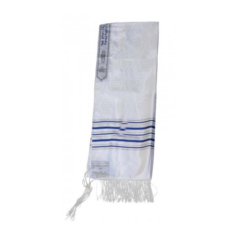 Talitnia Zion Paz Tallit Prayer Shawl Blue Si... | Traditional Tallits