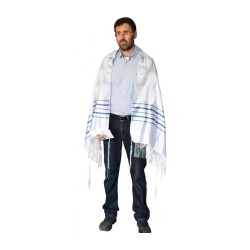 Talitnia Zion Paz Tallit Prayer Shawl Blue Si... | Traditional Tallits