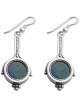 Rafael Jewelry Boucles d'oreilles longues en argent sterling et pierre d'Eilat