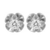 14K Gold 6-Pronged Diamond Stud Earrings (Choice of Color)