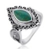 Filligree Silver & Eilat Stone Women's Ring