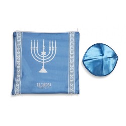 Ateret Acrylic Tallit Set Menorah Motif and Bible ... | Modern Tallits