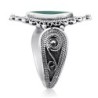 Filligree Silver & Eilat Stone Women's Ring