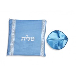 Ateret Acrylic Tallit Set Menorah Motif and Bible ... | Modern Tallits