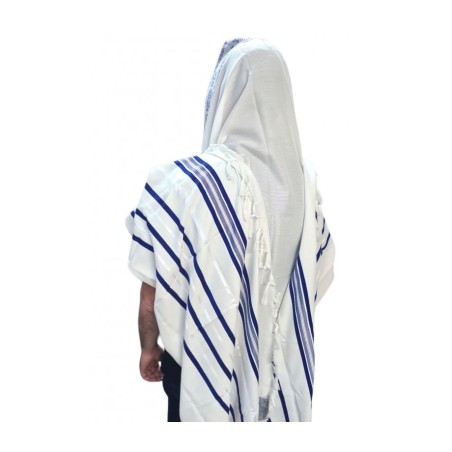 Acrylic Non Slip Tallit Textured Checke... | Traditional Prayer Shawls