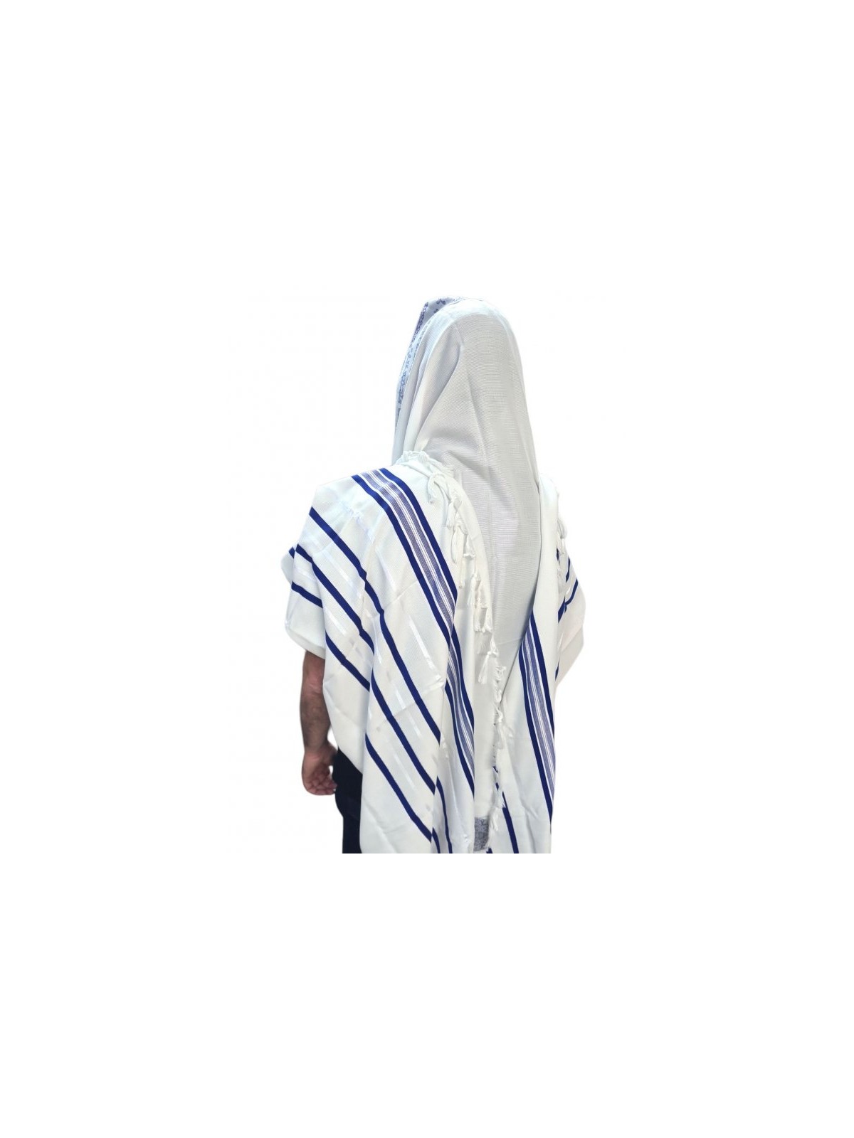 Acrylic Non Slip Tallit Textured Checke... | Traditional Prayer Shawls