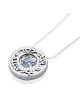 Silver and Roman Glass Circle Necklace - Beloved