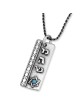 Pendentif Kabbale en argent sterling 925 fabriqué à la main avec pierre d'opale - Hea