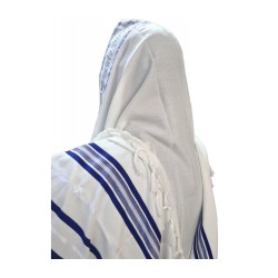 Acrylic Non Slip Tallit Textured Checke... | Traditional Prayer Shawls