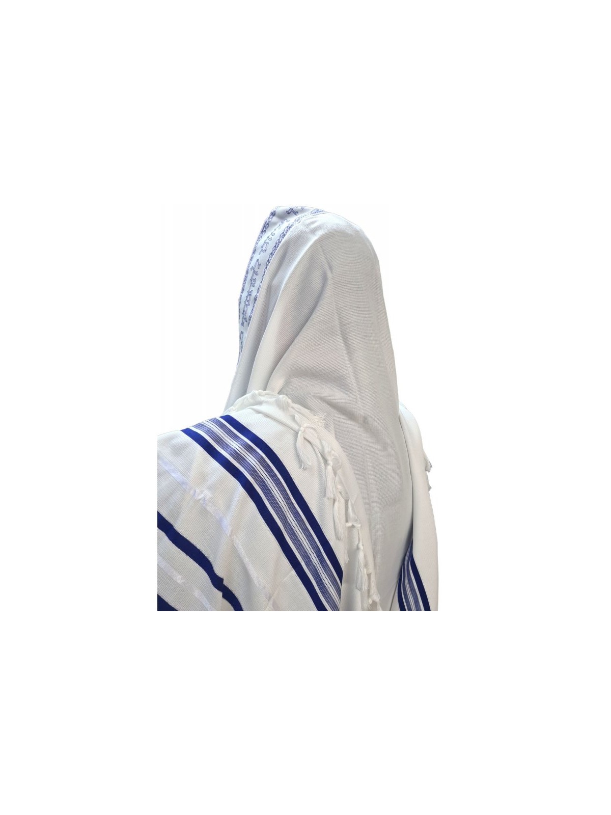 Acrylic Non Slip Tallit Textured Checke... | Traditional Prayer Shawls