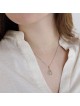 Collier pendentif en filigrane orné en or 14 carats (choix de couleurs)