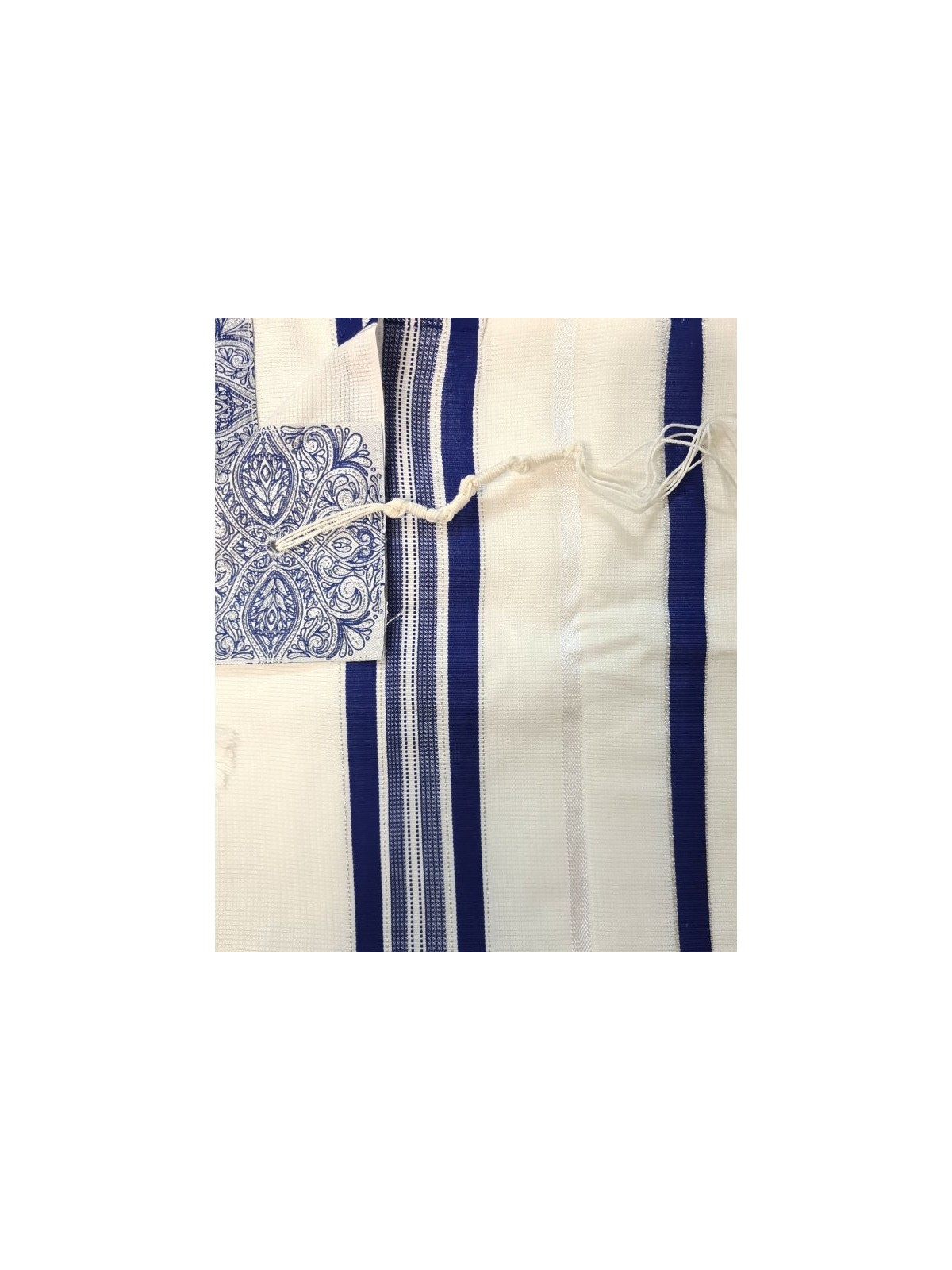 Acrylic Non Slip Tallit Textured Checke... | Traditional Prayer Shawls