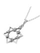Sterling Silver Wired Star of David Necklace