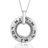 Large Silver Wheel Necklace - Healing - Numbers 12:13