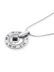 Large Silver Wheel Necklace - Healing - Numbers 12:13