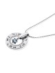 Large Silver Wheel Necklace - Healing - Numbers 12:13