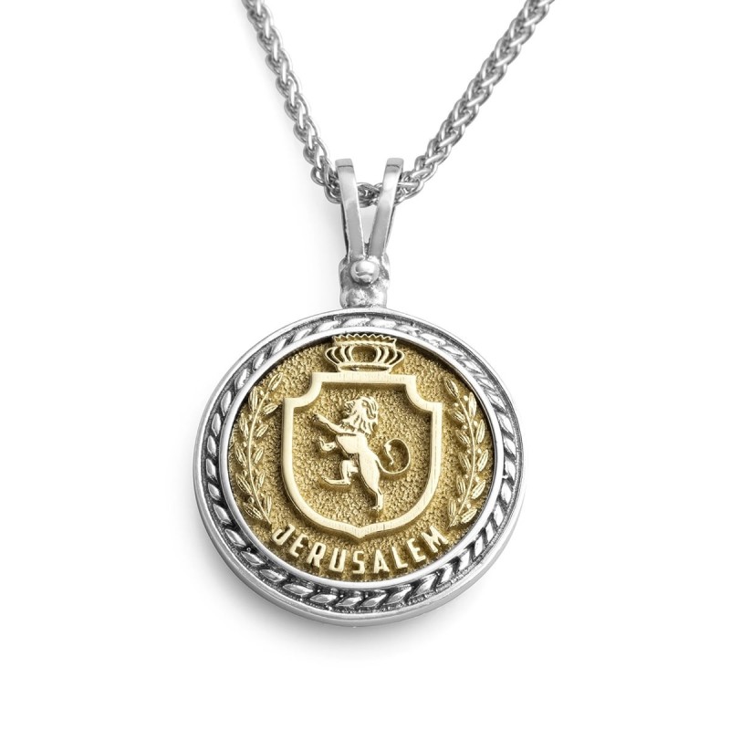 Rafael Jewelry Collier avec pendentif médaillon en argent sterling fabriqué à la main