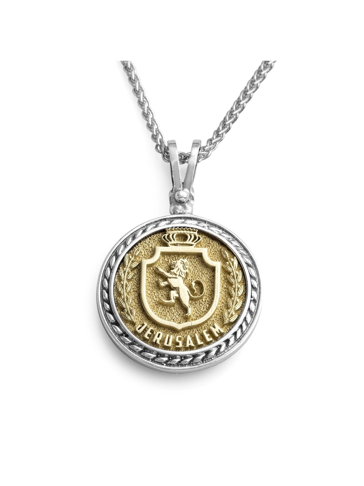 Rafael Jewelry Collier avec pendentif médaillon en argent sterling fabriqué à la main