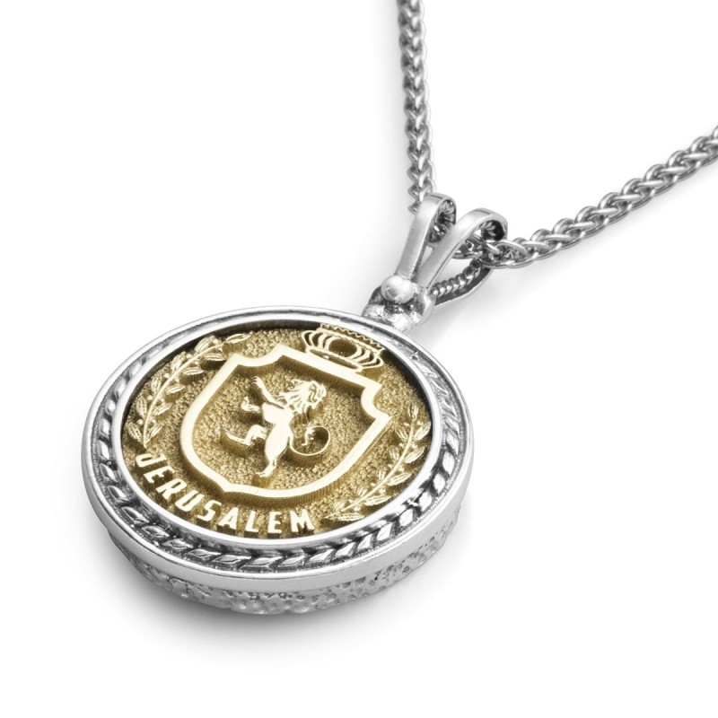 Rafael Jewelry Handcrafted Sterling Silver Medallion Pendant Necklace