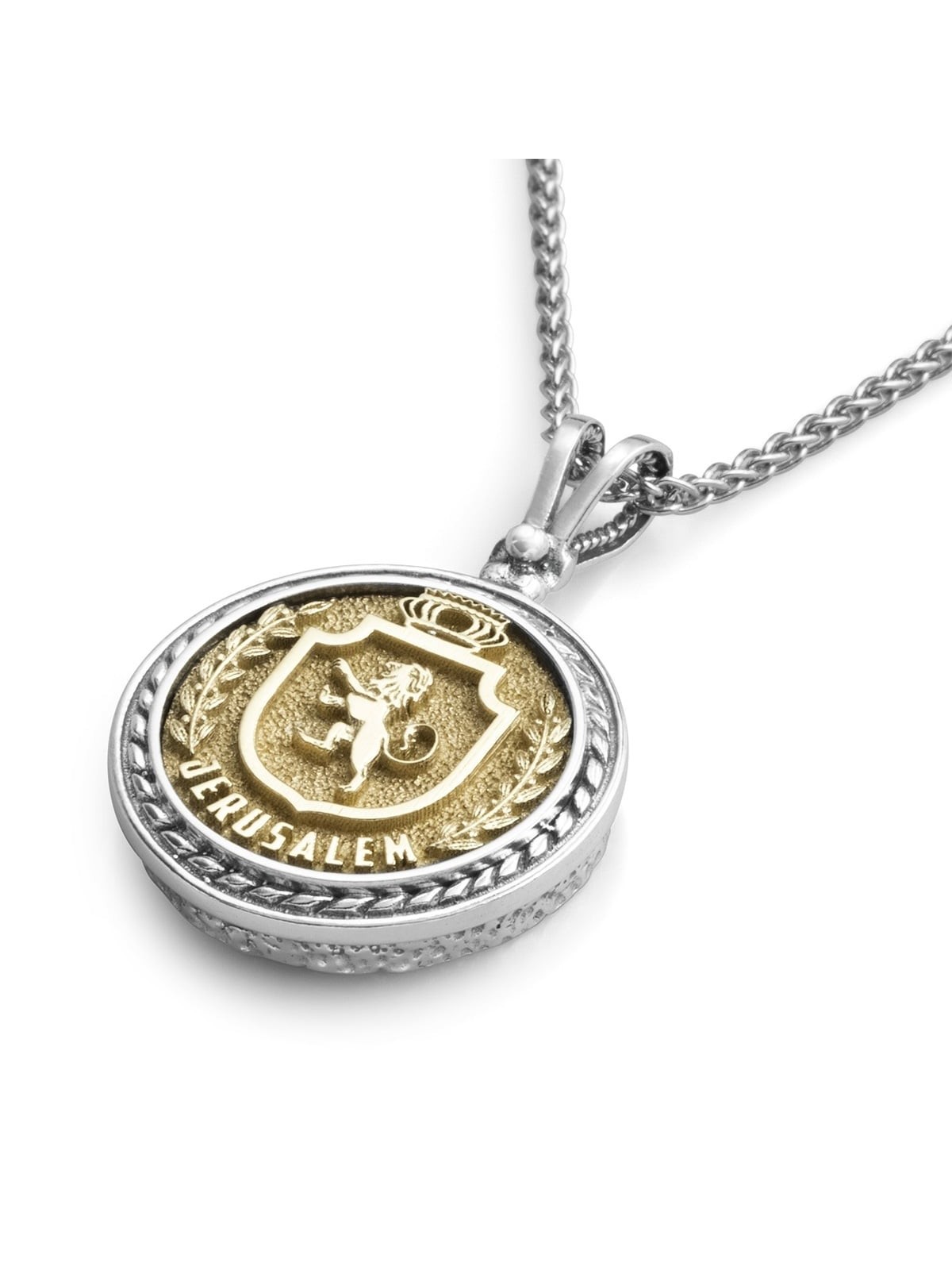 Rafael Jewelry Handcrafted Sterling Silver Medallion Pendant Necklace