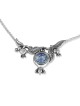 Rafael Jewelry Collier en argent sterling avec grenades et verre romain