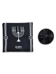 Ateret Acrylic Tallit Set Menorah Motif and Bible ... | Modern Tallits