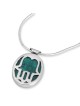 Rafael Jewelry Collier Hamsa en pierre d'Eilat et argent