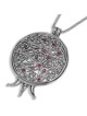 Rafael Jewelry Filigrane Grenade avec pierres précieuses et argent sterling 925